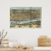 Little Rock Arkansas 1871 Panoramic Map Poster (Keuken)