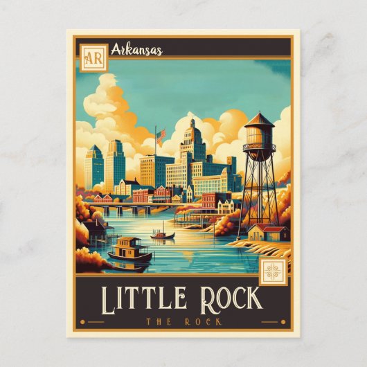 Little Rock, Arkansas | Antiek Briefkaart (Voorkant)