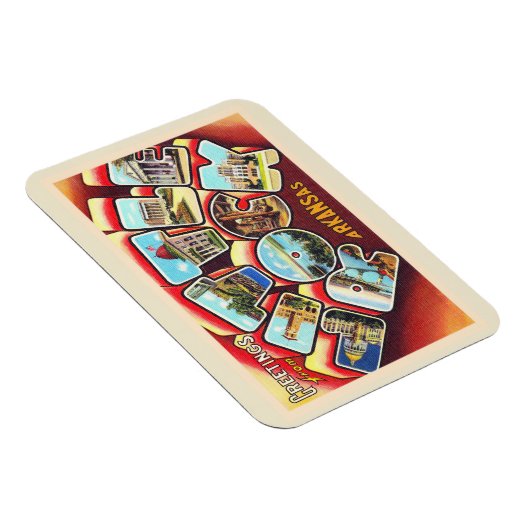 Little Rock Arkansas AR Large Letter Briefkaart CT Magneet (Rechterzijde)