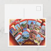 Little Rock, Arkansas  Big Letters Briefkaart (Voorkant / Achterkant)