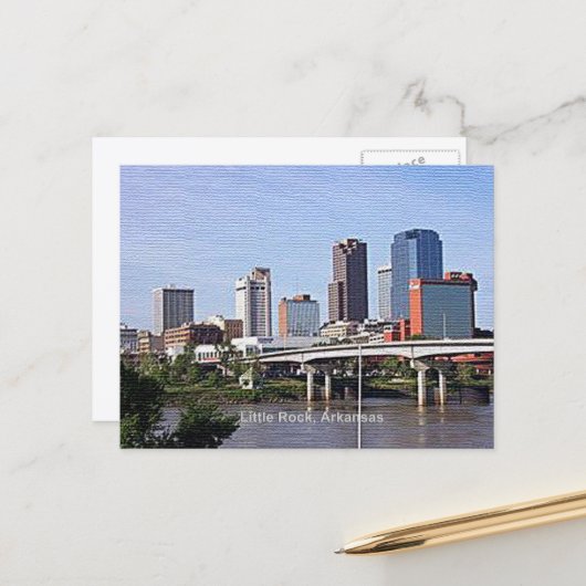 Little Rock, Arkansas Briefkaart (Voorkant / Achterkant in situ)