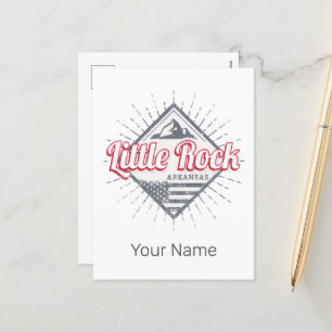 Little Rock Arkansas City Verenigde Staten Ontwerp Feestdagenkaart