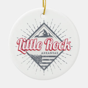Little Rock Arkansas City Verenigde Staten Ontwerp Keramisch Ornament