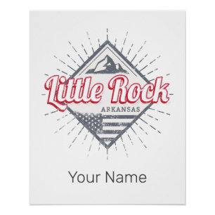 Little Rock Arkansas City Verenigde Staten Ontwerp Perfect Poster