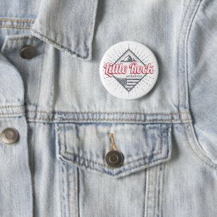 Little Rock Arkansas City Verenigde Staten Ontwerp Ronde Button 5,7 Cm