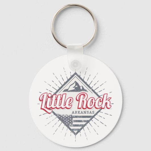 Little Rock Arkansas City Verenigde Staten Ontwerp Sleutelhanger (Voorkant)