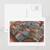 Little Rock, Arkansas - Grote Scènes 2 van de Briefkaart (Voorkant / Achterkant)
