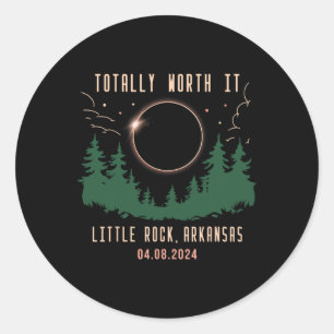 Little Rock Arkansas helemaal de moeite waard 2024 Ronde Sticker