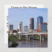 Little Rock, Arkansas Kaart (Voorkant / Achterkant)