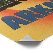 Little Rock, Arkansas - Large Letter Scenes Poster (Hoek)