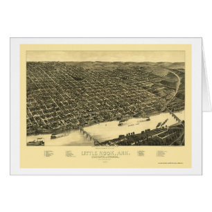 Little Rock, Arkansas Panoramic Map - 1887