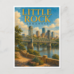 Little Rock Arkansas River Bridge GeoSaga Briefkaart