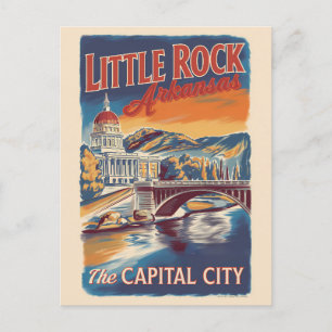 Little Rock Arkansas Schilderachtige Reis Kunst Vi Briefkaart