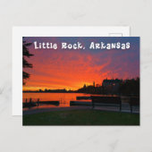 Little Rock Arkansas Sunset Briefkaart (Voorkant / Achterkant)