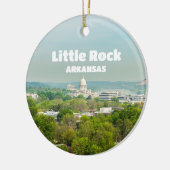 Little Rock, Arkansas Uitzicht met Capitool Keramisch Ornament (Links)