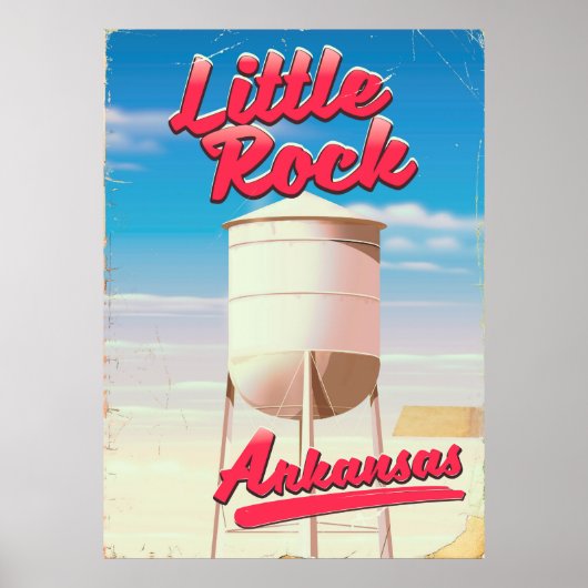 Little Rock, Arkansas vintage poster (Voorkant)
