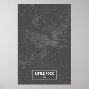 Little Rock, Arkansas (zwart wit) Poster