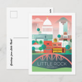 Little Rock, Briefkaart van Arkansas (Voorkant / Achterkant)