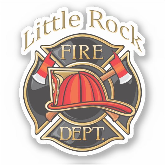 Little Rock Fire Department Sticker (Voorkant)