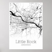 Little Rock Map - Arkansas - City Map Poster (Voorkant)