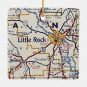 Little Rock  Map Keramisch Ornament (Achterkant)