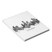 Little Rock Skyline BW Notitieblok (Schuin)
