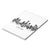 Little Rock Skyline BW Notitieblok (Linkerzijde)