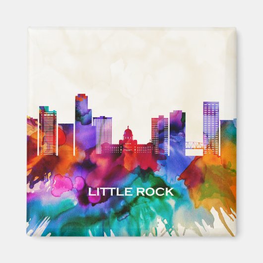 Little Rock Skyline Magneet (Voorkant)