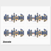 Little Rock Skyline Rechthoekige Sticker (Vel)