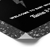 Little Rock Star Baby shower Welkom Poster (Hoek)