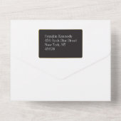 Little Rock Star Kinder 🎸🤣 Gitaarkampioen All In One Uitnodiging (Achterkant)