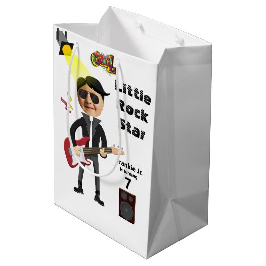 Little Rock Star Kinder 🎸🤣 Gitaarkampioen Medium Cadeauzakje (Achterkant Gekanteld)