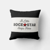 Little Rock Star Rocker Kind Rock en Roll Baby Kussen (Achterkant)