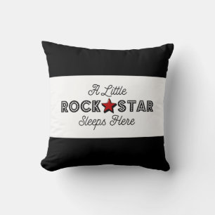 Little Rock Star Rocker Kind Rock en Roll Baby Kussen