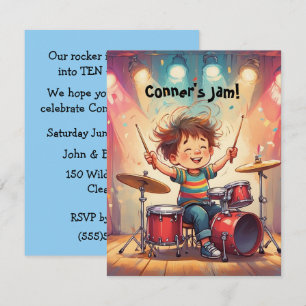 Little Rock Ster Feest Digitale Download Uitnodigi Kaart