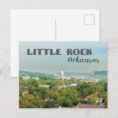 Little Rock, Uitzicht Arkansas met Capitol Briefka Briefkaart (Voorkant / Achterkant)