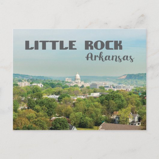 Little Rock, Uitzicht Arkansas met Capitol Briefka Briefkaart (Voorkant)