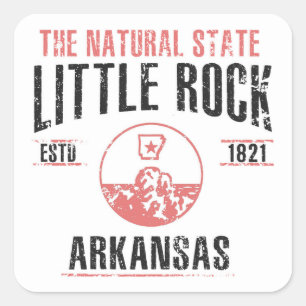 Little Rock Vierkante Sticker