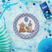 Little Rodeo Birthday Party Bord - Blue (Feest)