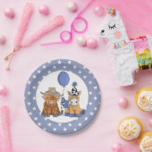 Little Rodeo Birthday Party Bord - Blue (Feest)