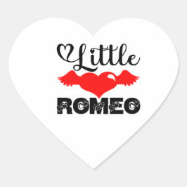 Little Romeo Valentine Cute Heart Wings Love Hart Sticker