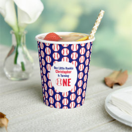 Little Rookie Baseball 1e verjaardag Papieren Bekers