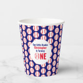 Little Rookie Baseball 1e verjaardag Papieren Bekers (Voorkant)