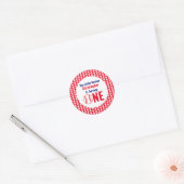 Little Rookie Baseball 1e verjaardag Ronde Sticker (Envelop)