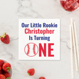 Little Rookie Baseball 1e verjaardag Servet