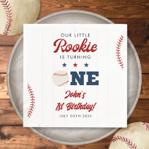 Little Rookie Baseball 1e Verjaardag Servet