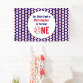 Little Rookie Baseball 1e verjaardag Spandoek (Insitu)