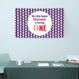 Little Rookie Baseball 1e verjaardag Spandoek