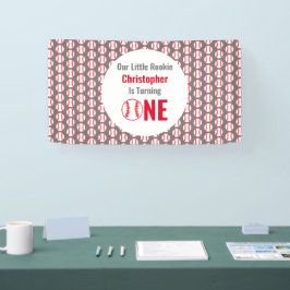 Little Rookie Baseball 1e verjaardag Spandoek