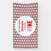 Little Rookie Baseball 1e verjaardag Spandoek (Verticaal)